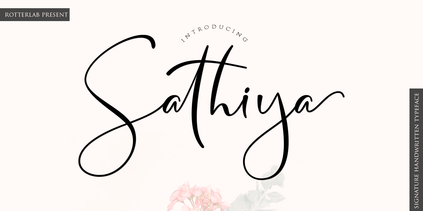 Example font Sathiya #1
